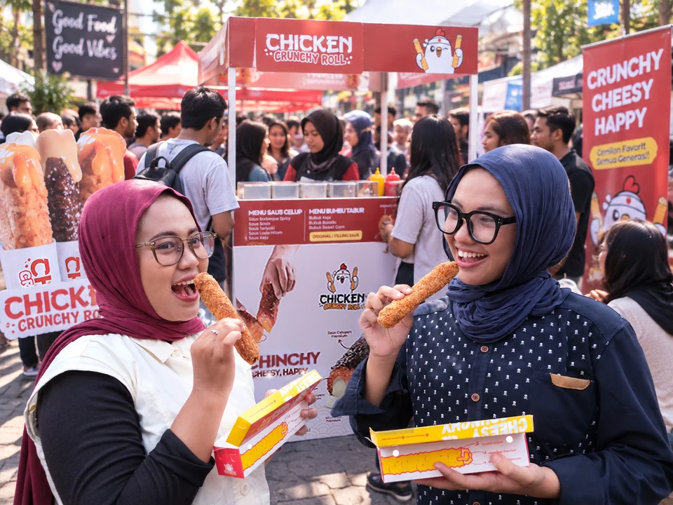 Chicken Roll dengan Pilihan Rasa